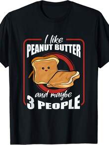 I Like Peanut Butter Toast Funny Sandwitch Cute Costume T-Shirt - 款式6 - 查看 1