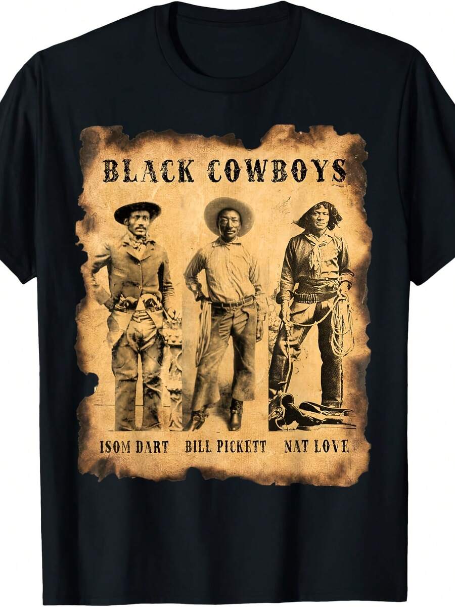 Black Cowboys NAT Love Bill Pickett ISOM Dart Western T-Shirt - Gaya 20 - View 1