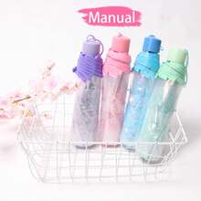 8 Fracture Folding Umbrella, Windproof And Rainproof. The Romantic Cherry Blossoms On The Umbrella Are A Highlight Of Fashion Matching And A Must-Have Tool For Photography. The PVC Material Has High Transparency And Clearer Field Of View - Multicolor - View 4