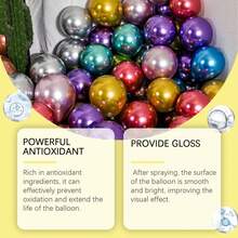 Balloon Glossy Spray, Party Atmosphere Festive Decoration Spray, Evenly Distributed, Non-Sticky, Shiny Spray - Multicolor - View 4