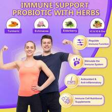 Probiotics For Women &Amp; Men Digestive Health,120 Billion CFUs, Prebiotics And Probiotics For Gut Health, D3, Zinc &Amp; Immune Support Herbs, Detox Cleanse, 45 Day - 3 Month Supply - Tên hương vịA - Xem 4