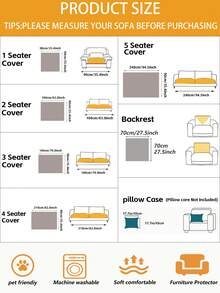 1pc Thick Non-Slip Sofa Cushion, Decorative & Protective Pad From Woven Polyester, All-Season Use For Living Room And Bedroom