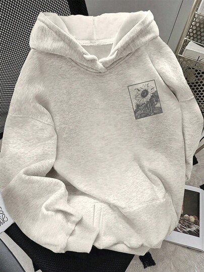 Sudadera con capucha de mujer LOVE JOYY de moda para otoño/invierno, parte superior con forro polar suave y cómodo