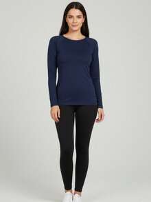 Women T-Shirts - 藍色 - 查看 3