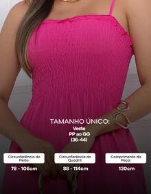 Elegant Long Dress With Adjustable Elasticated Straps And Side Slit. - Hot Pink - View 7