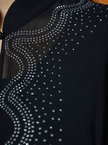 Mgiacy-Pop、新品、开衫、长袖、钻石压花技术、长衬衫（不含内衬） - 黑色 - 查看 8