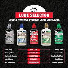 Finish Line Lubricante de Cadena para Bicicleta húmeda - Botella exprimible de goteo de 2 onzas - Ver 2