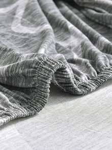 1pc Stripes & Floral Print Stretch Sofa Seat Cushion Cover, All Season - Multicolor - View 9