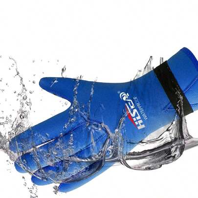 HISEA 水上运动潜水手套；防割伤浮潜手套；3mm厚度浮潜手套；