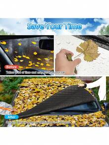 1 件磁性汽车挡风玻璃雪罩，加厚冬季霜雪保护器，遮阳挡风玻璃保护器 - 彩色 - 查看 6