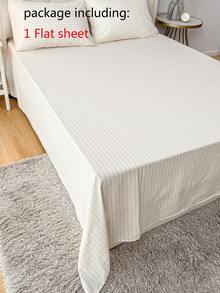 1 Stück 100% Baumwolle, garngefärbte gewaschene Baumwolle, Spannbetttuch für Jungen- und Mädchenwohnheime, Schul-Bettwäsche, Wohnheim-Dekoration