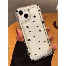 スター柄クリアケース iPhone11/12/13/14/15/15pro/15 Plus/15 Promax/11pro/12pro/13pro/14pro/11promax/12promax/13promax/14promax/14plusと互換性あり、 GalaxyS20/S21/S22/S23/S24/S23Plus/S23ultraと互換性あり - クリア - チェックする 4