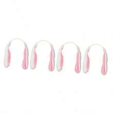 Healeved 4piezas Diadema De Conejo De Orejas Caidas Para Atractiva y Colorida Accesorio De Fiesta Para Carnaval Para Fiestas y Celebraciones Infantiles - blanco - Ver 1