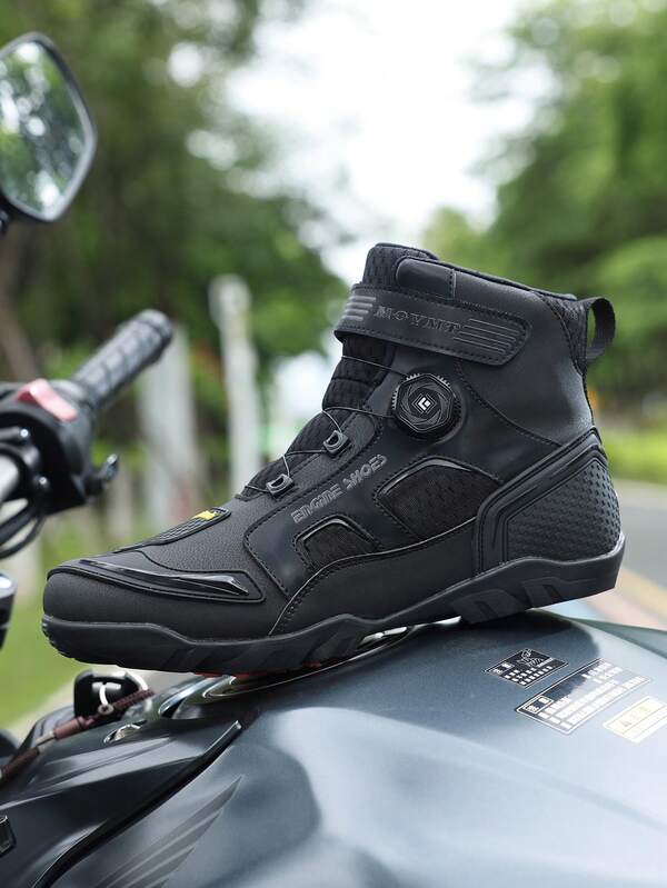 Motorbike Shoes Motocross Street Gear Racing Boots Microfiber Leather Off Road Motorboats Profession Motorcycle Boots For Men