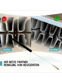 1/2PCS Radiator Brush -72cm - Radiator Brush With Goat Hair - Suitable For Cleaning Flat Radiators