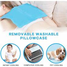 Almohadilla De Enfriamiento Para Almohada, Almohadilla De Enfriamiento Para Lesiones, Perfecta Para Sudores Nocturnos, Migraas, Fiebre, Sofocos, Se Coloca Sobre La Almohada, ReutilizableVer - verde - Ver 6