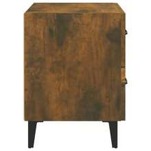 Nachttische 2 Stk. Räuchereiche 40x35x47,5 cm-XY576233