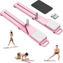 Pilates Board, Multifunctional Abdominal Plate, Detachable Ab Trainer With Anti-Slip Design, Portable Pilates Reformer Core Workouts, Home Gym Equipment Women - Pink - View 13