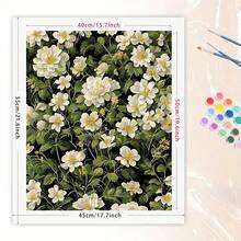 1 Set Adult Digital Oil Painting Kit, DIY Flower Easy Acrylic Paint By Number Painting Set For Home Wall Decor Art Craft, Ideal Gift For Birthday, Father's Day, Christmas, Mother's Day - Multicolor - View 6