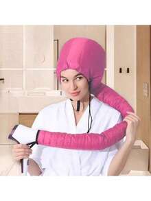 1pc Slouchy Hair Drying Cap, Hands-Free Hair Dryer Cap, Household Hair Dryer Cap, Travel & Hotel Supplies, Slouchy Home Hands-Free - Multicolor - View 3