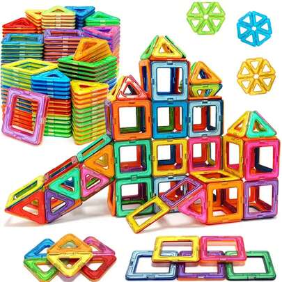 Magnetic Building Blocks, Magnetic Toys, STEM Toy Set, Educational Magnetic Toys, Birthday Christmas Gift, Creative Game, Magnetic Cube Puzzle, Magnetic Cube Set, Magnetic Cube Toys, Magnetic Building Block Toys