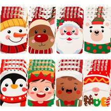 24-Pack Christmas Spiral Mini Notebooks with 8 Unique Styles for Perfect Holiday Gift Idea Ideal for Xmas Party Favors Classroom Activities and Seasonal Keepsakes - como en la foto - Ver 2