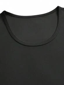 Top deportivo sin mangas de cuello redondo para mujer, color negro, de tela ligera, transpirable y suave, adecuado para gimnasio, correr, yoga y actividades al aire libre - Negro - Ver 10