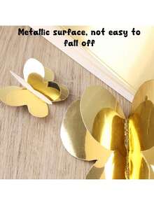 10张A4尺寸（21厘米*29.7厘米）金属金色卡纸，闪光金纸，适用于卡片制作，返校用品 - 金色 - 查看 5