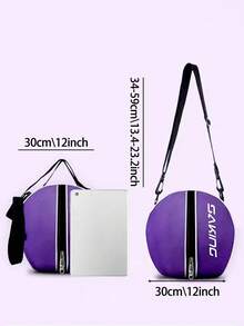 Bolsa deportiva con capacidad para 7# balones, de material de poliéster, con correa de hombro individual/doble, de mano y bandolera, para almacenamiento de equipamiento de entrenamiento de baloncesto, fútbol y voleibol para hombres y mujeres - Multicolor - Ver 4