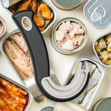 New Easy Grip Can Opener - Durable Plastic Material, Suitable For Home And Restaurant Use, Perfect For Christmas Parties - Black - View 11