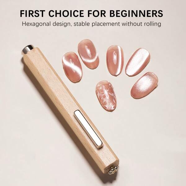 Esmalte de uñas de gel magnético 3 en 1, 1 o 2 herramientas con diseño de ojo de gato en forma de Y, herramientas de arte de uñas de gel multifuncionales, adecuadas profesionalmente para el diseño de arte de uñas de hombres y mujeres, adecuadas para el salón familiar y el DIY de arte de uñas