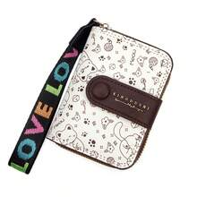 Japanese Style Women's Wallet, Cute Cat Short Wallet, Multi-Function Card Holder Zipper Coin Purse, Cartoon Cat Girls Wallet - Multicolor - View 7