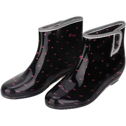Botas de lluvia impermeables antideslizantes y cómodas para mujeres, zapatos de lluvia para jardín (talla 39) de calidad premium