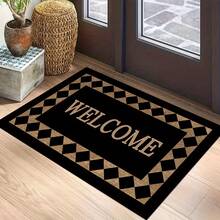 1 pièce Paillasson d'accueil, durable et résistant à l'usure, léger et facile à nettoyer, convient pour l'entrée, la chambre, la cuisine, la salle de bain, tapis de sol décoratif, tapis de sol, tapis de décoration pour la maison, cadeau de fête - Multicolore - Voir 14