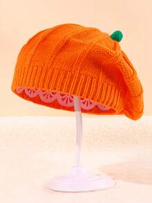 [Baby Hat]Winter Warm Thick Elastic Pumpkin Hat, Lightweight Soft Ear Protection, Autumn/Winter Daily Outdoor Holiday Cold-Proof Gear - Multicolor - View 11