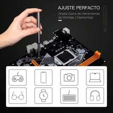 67 en 1 Juego de Desarmadores Precisión con 62 Puntas, Kit Reparación Destornilladores para Celulares, Laptop, Controles, Cámara y Reloj Herramientas con Caja Magnética - 1 - Ver 6
