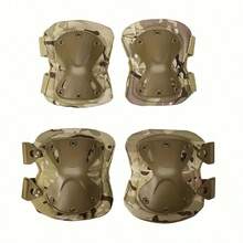 4 قطع مجموعة وسادات للركبة والكوع، مناسبة للألعاب الخارجية مثل ألعاب الرش بالألوان والدراجات والتزلج على الجليد والتزلج على العجلات، للبالغين رجال ونساء