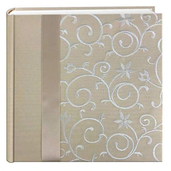 Wedding Scroll Embroidered Fabric Photo Album