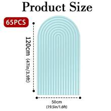 1 szt. 50*120 cm/65*150 cm/80*180 cm/100*180 cm/100*200 cm/120*220 cm 2D płaskie, łukowe tło pokrywa elastyczna tkanina tło pokrywa idealna na baby shower, przyjęcie urodzinowe, tort i strefę zdjęć portretowych (stojak nie jest dołączony), materiał poliestrowy, tło na imprezę