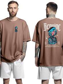 Men T-Shirts - 鏽棕色 - 查看 4