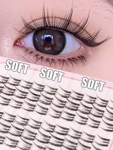 10 对猫仙子 60 簇卡通假睫毛，3 部分三部曲睫毛套装，自然浓密睫毛，万圣节理想之选 - C - 查看 8