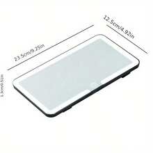 USB Charging Car Sun Visor Vanity Mirror With LED Light, Shatterproof Interior Accessory