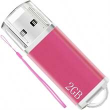 YNTu Drives 2GB USB Flas Drive 1 Pack Z Drive USB 2.0 Jump Drive Memory Stick Pendrrive Wit Laa PinkUSB Flash Drives - 2GB - 查看 5