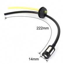 3 piezas de repuesto de manguera de combustible y filtro de gasolina para desbrozadora, recortadora de césped, cortadora de césped y barrena de suelo