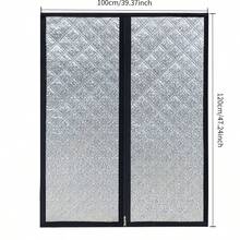 Windproof & Thermal Blackout Curtains, Suitable For Rooms, Living Rooms, Bathrooms, Zipper Design No Drilling Required, Easy Installation, Winter Wind Blocker