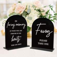 2pcs Clear Acrylic Wedding Signs For Ceremony And Reception, 5x7 Inch Modern Wedding Signage, Guest Book Sign, Cards And Gifts Sign For Wedding, Wedding Reception Signs With Holder,Wedding Decor,Home Decor ,Room Decor Party Favors Bride Birthday Graduation Birthday Decorations Party Decorations Bachelorette