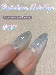 10ml Christmas Nails New Style Flash Cherry Blossom Rainbow Cat Eye Gel Nail Polish 2025 Popular Romantic Shining Whitening Rainbow Crystal Cat Eye Nail Art Nail Supplies For Women Gift - Multicolor - View 16