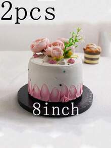 1/2/3/4 miếng đế bánh tròn 8/10/12 inch màu trắng/vàng, đế bánh, hoàn hảo để làm bánh DIY và bánh ngọt, phụ kiện nướng bánh cho bếp gia đình - màu đen - View 11