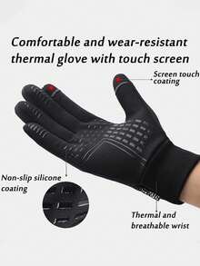 Guantes de ciclismo de invierno a la moda, guantes cálidos, impermeables, antideslizantes y cómodos para hombres, adecuados para esquiar, ciclismo y deportes al aire libre
