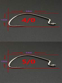 10 piezas Señuelo Cebo Blando con Gancho Reforzado Curvado, Gancho Curvado de Barriga Ancha, Montaje Texas para Pesca de Lubina, Perca, Gusano Blando para Pesca de Mar, Accesorios de Pesca